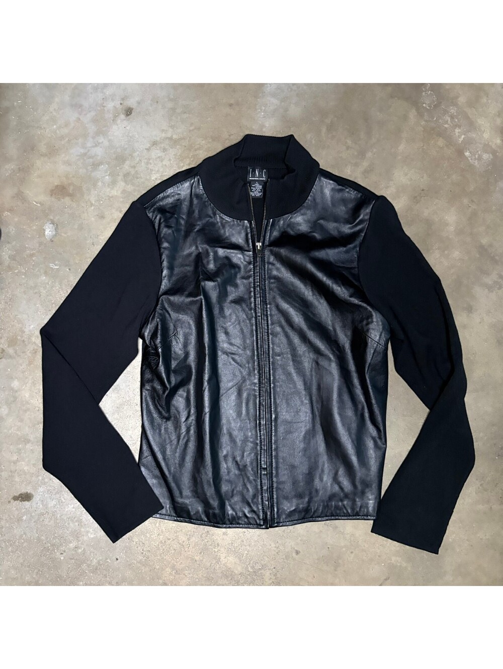 I.N.C International Concepts Women Sz LFaux Leather Jacket